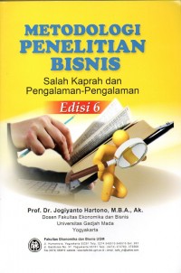 METODOLOGI PENELITIAN BISNIS