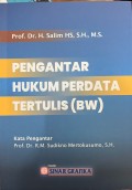 Pengantar Hukum Perdata Tertulis (BW)